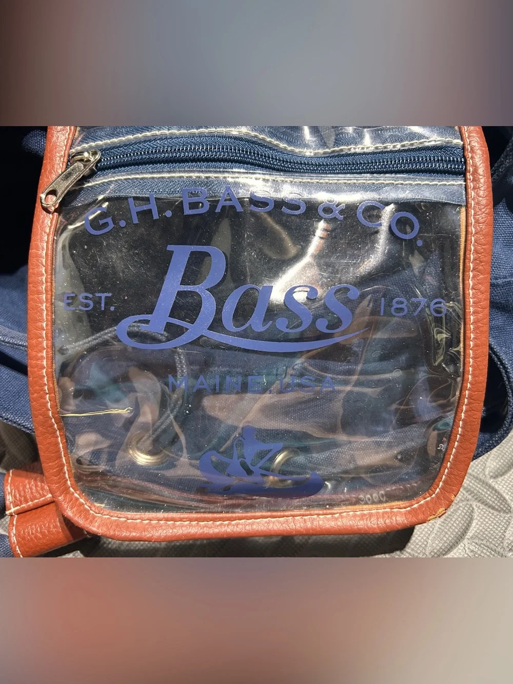 G.H. Bass & Co Navy Backpack